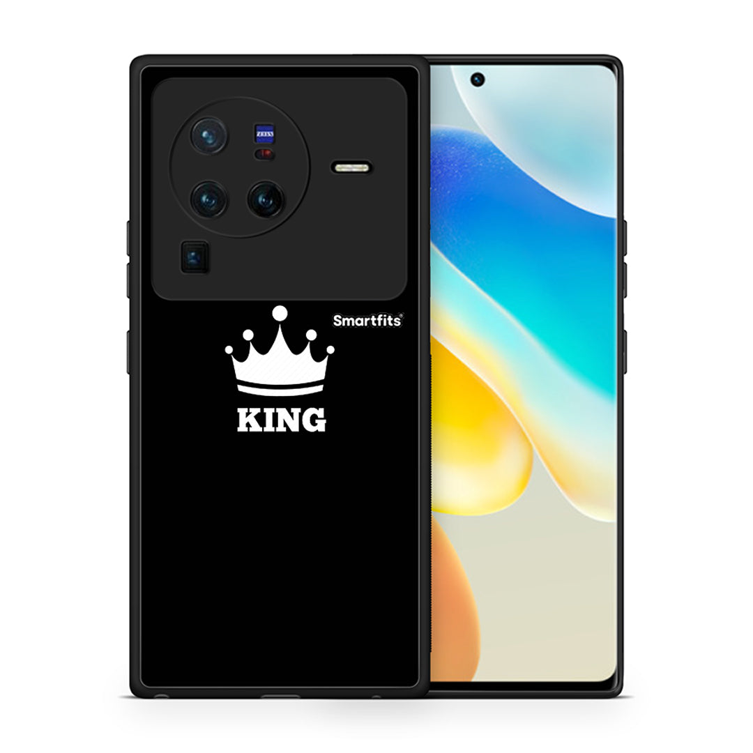 Θήκη Vivo X80 Pro 5G King Valentine από τη Smartfits με σχέδιο στο πίσω μέρος και μαύρο περίβλημα | Vivo X80 Pro 5G King Valentine case with colorful back and black bezels