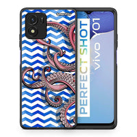 Thumbnail for Θήκη Vivo Y01 / Y15s Chevron Devilfish από τη Smartfits με σχέδιο στο πίσω μέρος και μαύρο περίβλημα | Vivo Y01 / Y15s Chevron Devilfish case with colorful back and black bezels