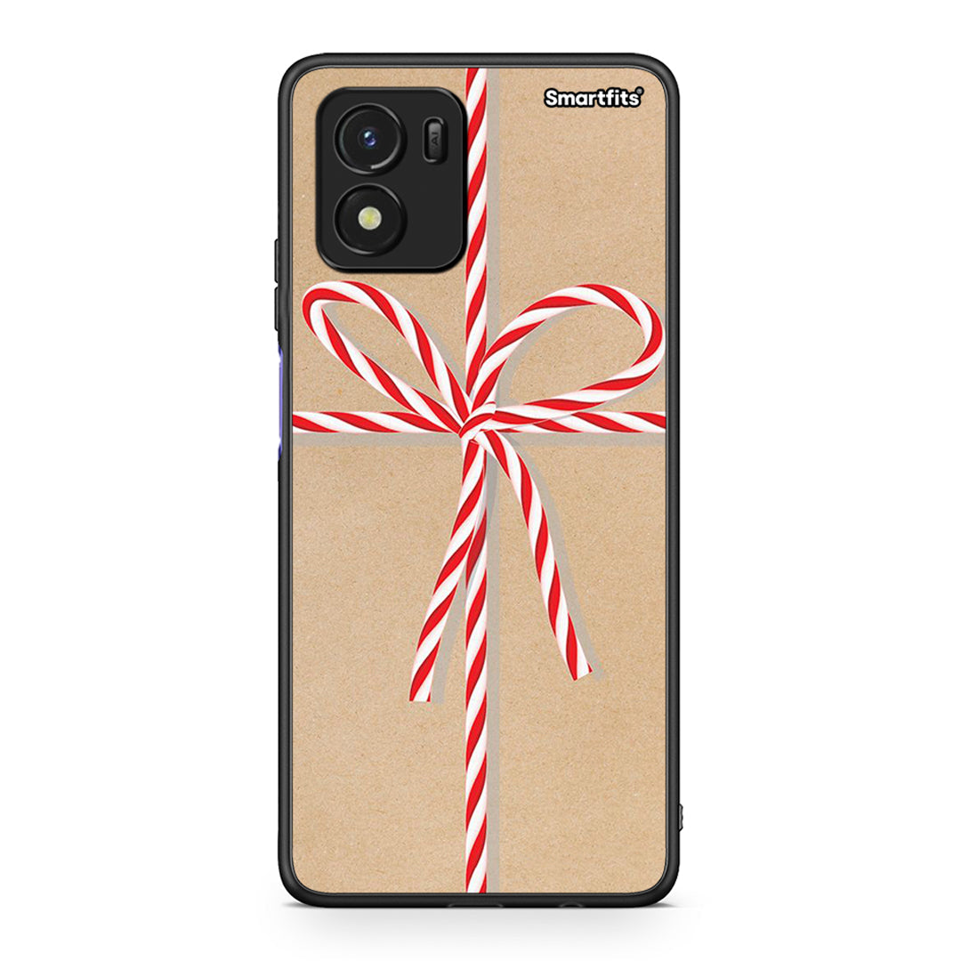 Vivo Y01 / Y15s Christmas Gift θήκη από τη Smartfits με σχέδιο στο πίσω μέρος και μαύρο περίβλημα | Smartphone case with colorful back and black bezels by Smartfits