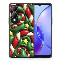 Thumbnail for Θήκη Vivo Y17s Christmas Bubbles από τη Smartfits με σχέδιο στο πίσω μέρος και μαύρο περίβλημα | Vivo Y17s Christmas Bubbles case with colorful back and black bezels