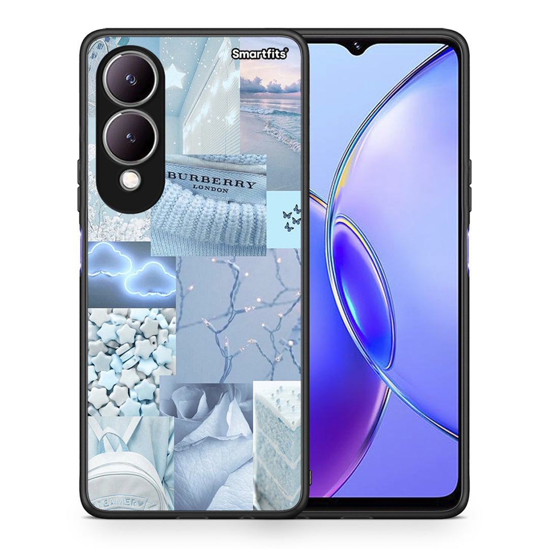 Θήκη Vivo Y17s Ciel Aesthetic Collage από τη Smartfits με σχέδιο στο πίσω μέρος και μαύρο περίβλημα | Vivo Y17s Ciel Aesthetic Collage case with colorful back and black bezels