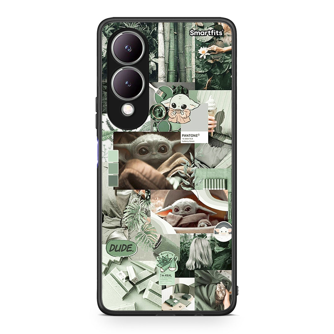 Vivo Y17s Collage Dude Θήκη Αγίου Βαλεντίνου από τη Smartfits με σχέδιο στο πίσω μέρος και μαύρο περίβλημα | Smartphone case with colorful back and black bezels by Smartfits