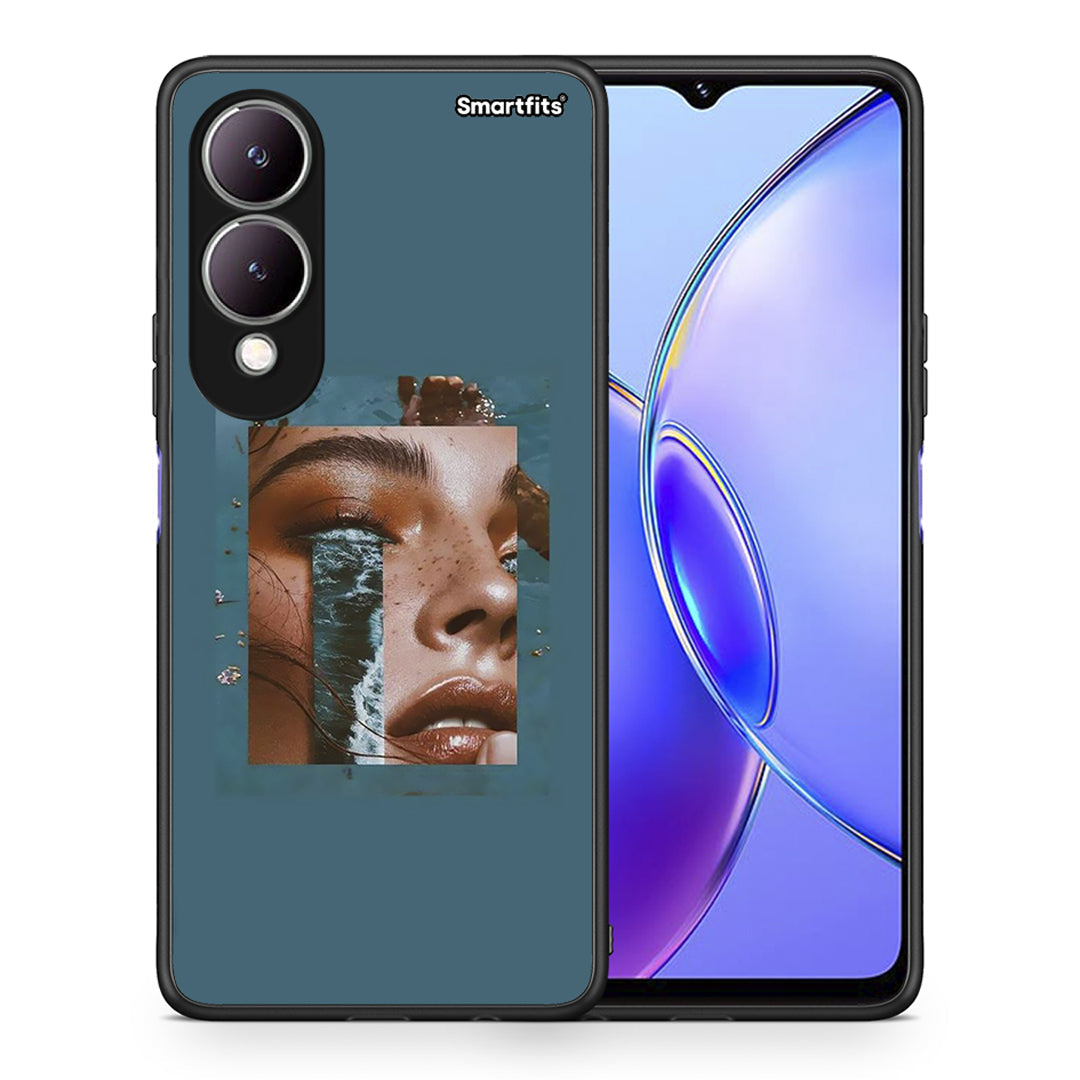 Θήκη Vivo Y17s Cry An Ocean από τη Smartfits με σχέδιο στο πίσω μέρος και μαύρο περίβλημα | Vivo Y17s Cry An Ocean case with colorful back and black bezels