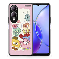 Thumbnail for Θήκη Vivo Y17s Cute Companion από τη Smartfits με σχέδιο στο πίσω μέρος και μαύρο περίβλημα | Vivo Y17s Cute Companion case with colorful back and black bezels