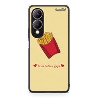 Thumbnail for Vivo Y17s Fries Before Guys Θήκη Αγίου Βαλεντίνου από τη Smartfits με σχέδιο στο πίσω μέρος και μαύρο περίβλημα | Smartphone case with colorful back and black bezels by Smartfits