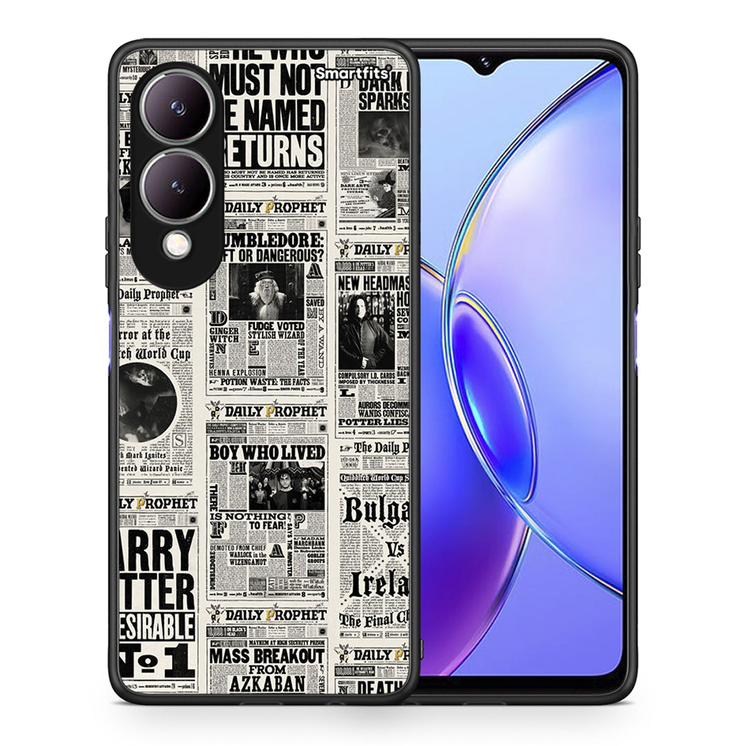 Θήκη Vivo Y17s Harry Paper από τη Smartfits με σχέδιο στο πίσω μέρος και μαύρο περίβλημα | Vivo Y17s Harry Paper case with colorful back and black bezels