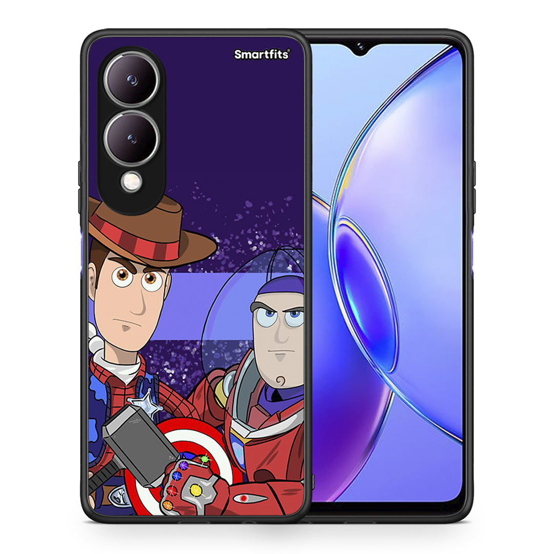 Θήκη Vivo Y17s Infinity Story από τη Smartfits με σχέδιο στο πίσω μέρος και μαύρο περίβλημα | Vivo Y17s Infinity Story case with colorful back and black bezels