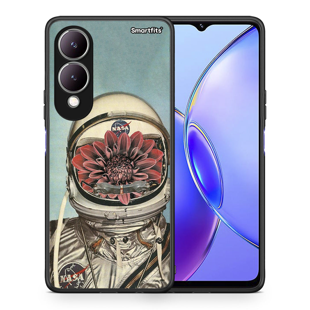 Θήκη Vivo Y17s Nasa Bloom από τη Smartfits με σχέδιο στο πίσω μέρος και μαύρο περίβλημα | Vivo Y17s Nasa Bloom case with colorful back and black bezels