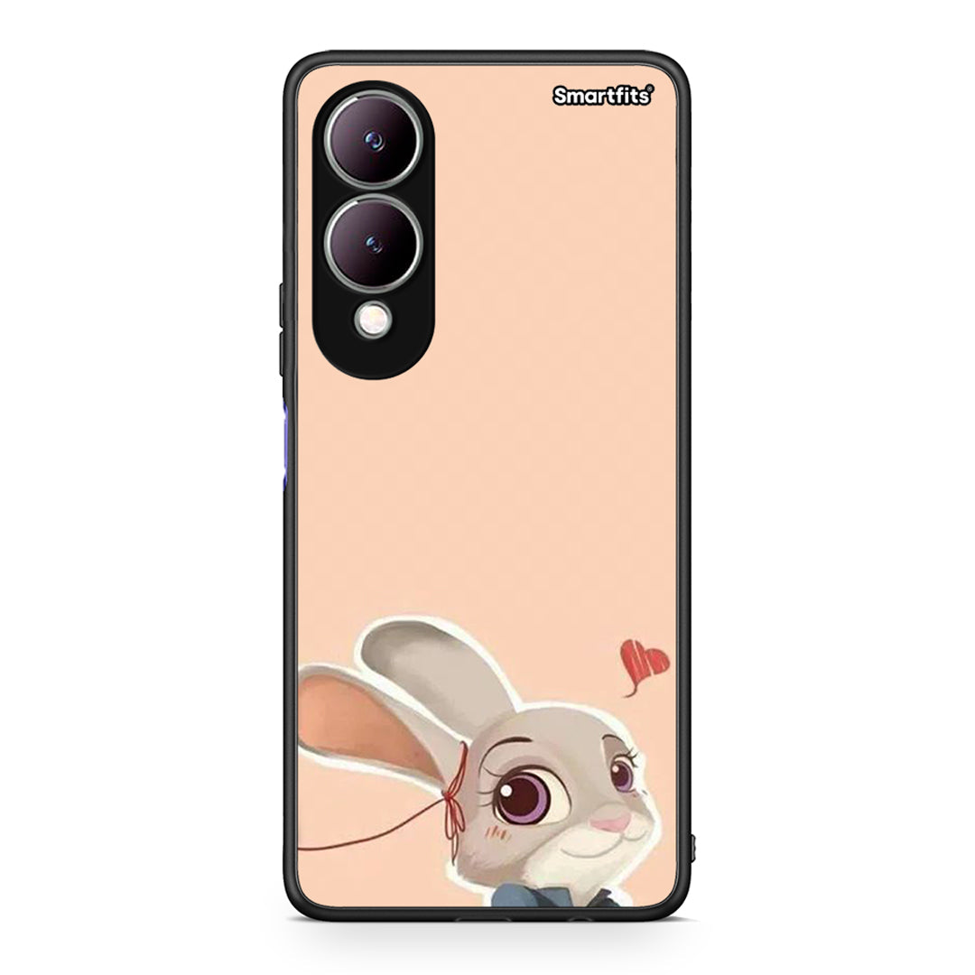 Vivo Y17s Nick Wilde And Judy Hopps Love 2 θήκη από τη Smartfits με σχέδιο στο πίσω μέρος και μαύρο περίβλημα | Smartphone case with colorful back and black bezels by Smartfits