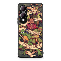 Thumbnail for Vivo Y17s Ninja Turtles θήκη από τη Smartfits με σχέδιο στο πίσω μέρος και μαύρο περίβλημα | Smartphone case with colorful back and black bezels by Smartfits