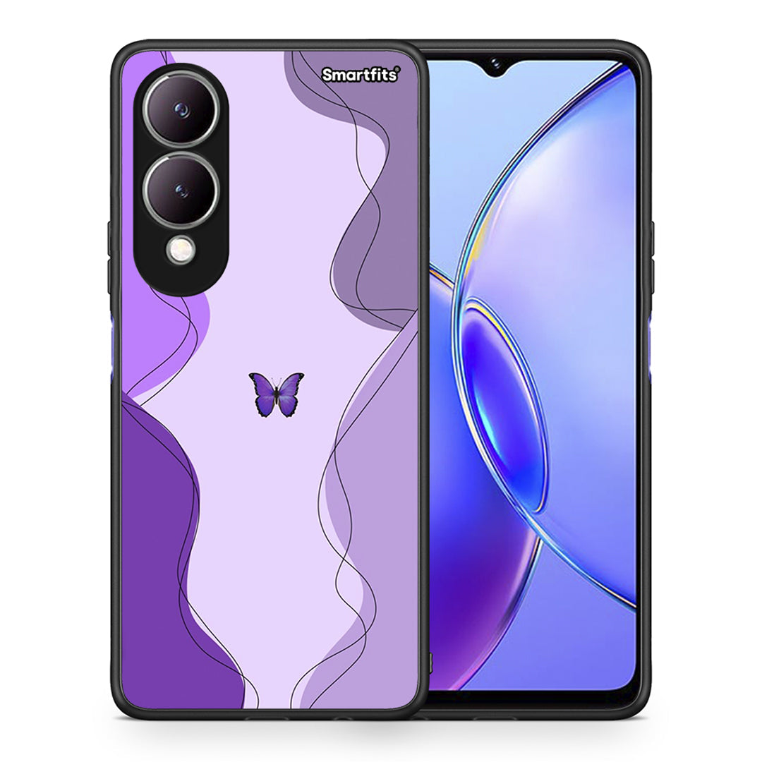 Purple Mariposa - Vivo Y17s θήκη