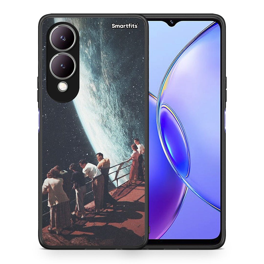 Θήκη Vivo Y17s Surreal View από τη Smartfits με σχέδιο στο πίσω μέρος και μαύρο περίβλημα | Vivo Y17s Surreal View case with colorful back and black bezels