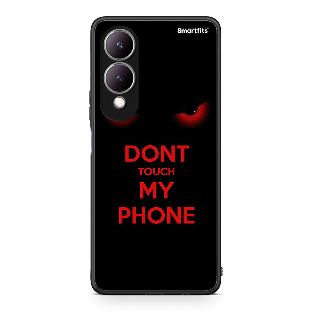 Vivo Y17s Touch My Phone Θήκη από τη Smartfits με σχέδιο στο πίσω μέρος και μαύρο περίβλημα | Smartphone case with colorful back and black bezels by Smartfits