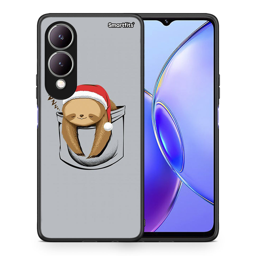 Θήκη Vivo Y17s Xmas Zzzz από τη Smartfits με σχέδιο στο πίσω μέρος και μαύρο περίβλημα | Vivo Y17s Xmas Zzzz case with colorful back and black bezels