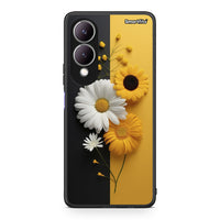 Thumbnail for Vivo Y17s Yellow Daisies θήκη από τη Smartfits με σχέδιο στο πίσω μέρος και μαύρο περίβλημα | Smartphone case with colorful back and black bezels by Smartfits