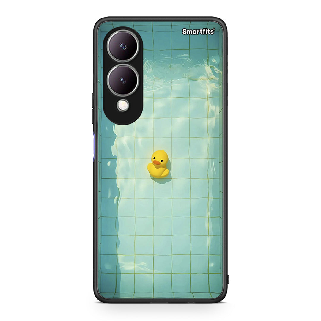 Vivo Y17s Yellow Duck θήκη από τη Smartfits με σχέδιο στο πίσω μέρος και μαύρο περίβλημα | Smartphone case with colorful back and black bezels by Smartfits