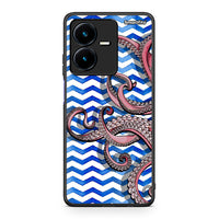 Thumbnail for Vivo Y22s Chevron Devilfish θήκη από τη Smartfits με σχέδιο στο πίσω μέρος και μαύρο περίβλημα | Smartphone case with colorful back and black bezels by Smartfits