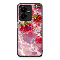 Thumbnail for Vivo Y22s Juicy Strawberries θήκη από τη Smartfits με σχέδιο στο πίσω μέρος και μαύρο περίβλημα | Smartphone case with colorful back and black bezels by Smartfits
