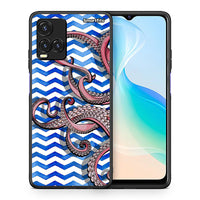 Thumbnail for Θήκη Vivo Y33s / Y21s / Y21 Chevron Devilfish από τη Smartfits με σχέδιο στο πίσω μέρος και μαύρο περίβλημα | Vivo Y33s / Y21s / Y21 Chevron Devilfish case with colorful back and black bezels