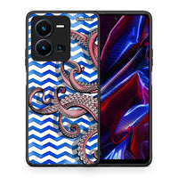 Thumbnail for Θήκη Vivo Y35 5G Chevron Devilfish από τη Smartfits με σχέδιο στο πίσω μέρος και μαύρο περίβλημα | Vivo Y35 5G Chevron Devilfish case with colorful back and black bezels