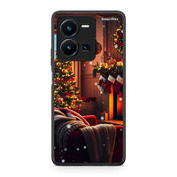 Thumbnail for Vivo Y35 5G Home For Christmas θήκη από τη Smartfits με σχέδιο στο πίσω μέρος και μαύρο περίβλημα | Smartphone case with colorful back and black bezels by Smartfits