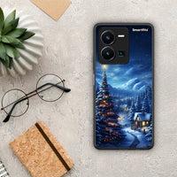 Thumbnail for Θήκη Vivo Y35 Christmas Scenery από τη Smartfits με σχέδιο στο πίσω μέρος και μαύρο περίβλημα | Vivo Y35 Christmas Scenery Case with Colorful Back and Black Bezels