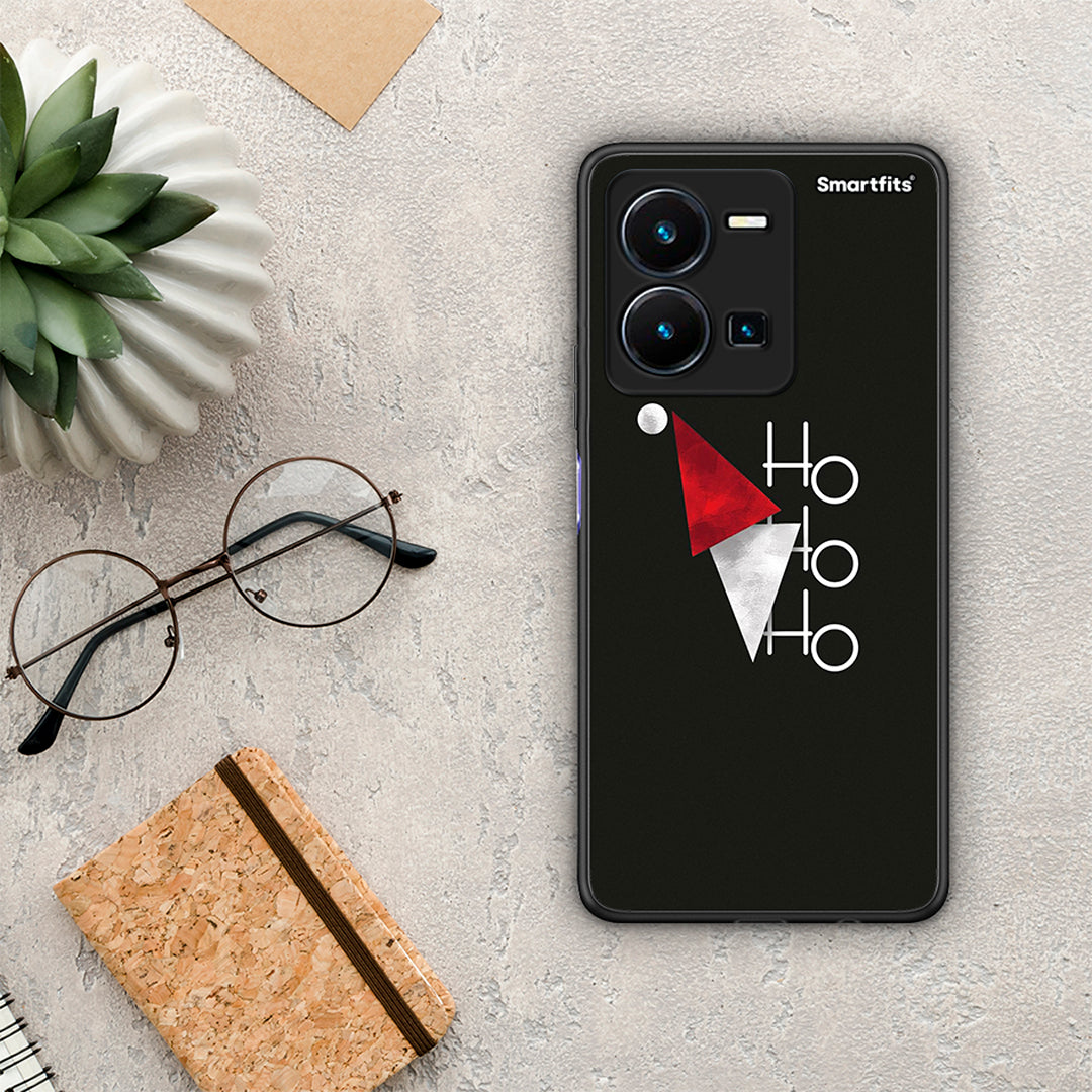 Θήκη Vivo Y35 Minimal Christmas από τη Smartfits με σχέδιο στο πίσω μέρος και μαύρο περίβλημα | Vivo Y35 Minimal Christmas Case with Colorful Back and Black Bezels