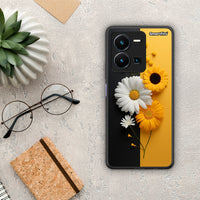 Thumbnail for Θήκη Vivo Y35 Yellow Daisies από τη Smartfits με σχέδιο στο πίσω μέρος και μαύρο περίβλημα | Vivo Y35 Yellow Daisies Case with Colorful Back and Black Bezels