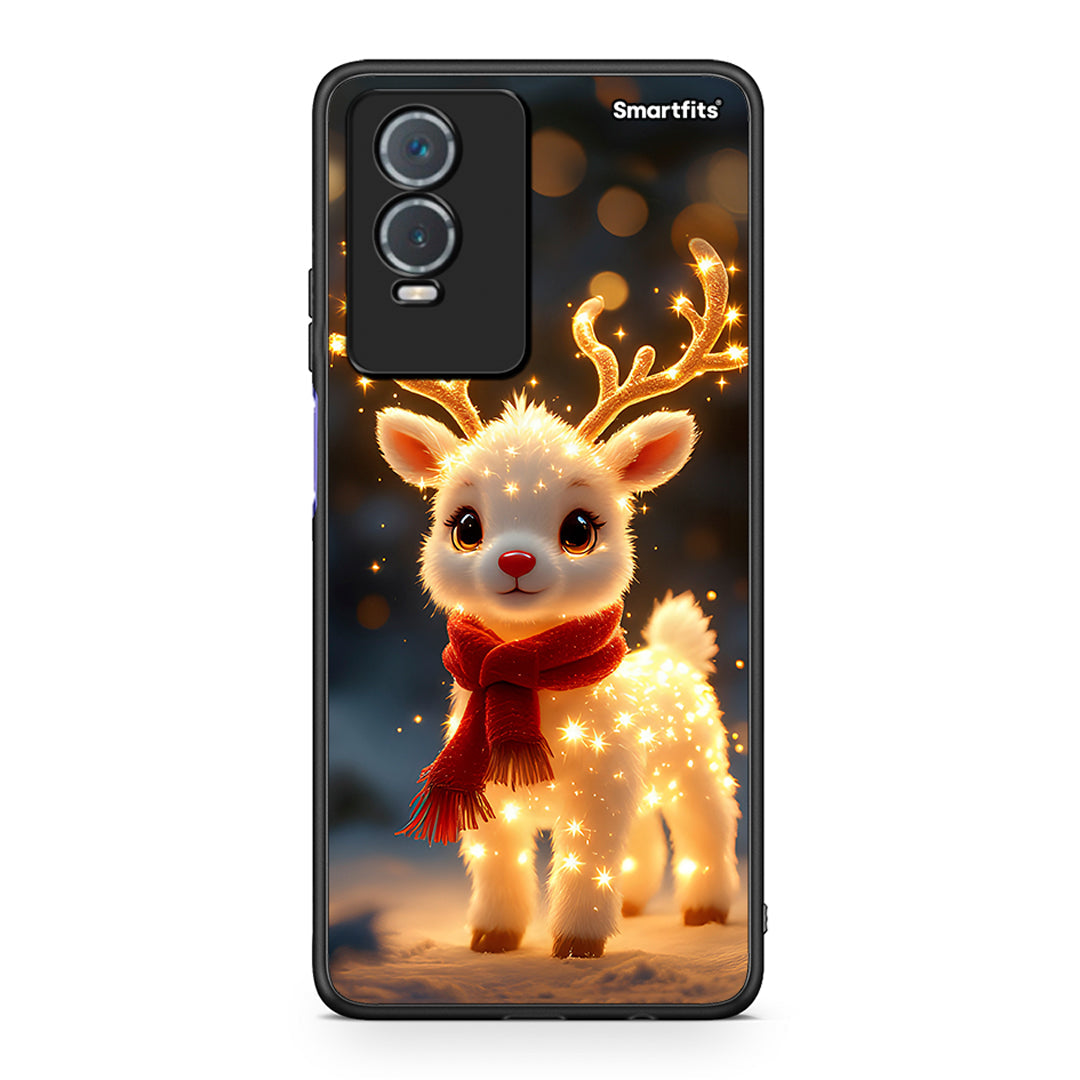 Vivo Y76 5G / Y76s / Y74s Christmas Cutie θήκη από τη Smartfits με σχέδιο στο πίσω μέρος και μαύρο περίβλημα | Smartphone case with colorful back and black bezels by Smartfits