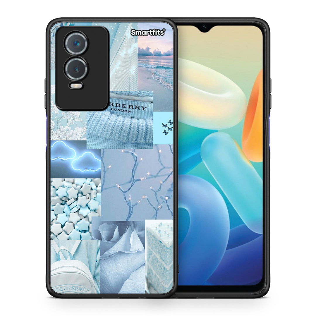 Θήκη Vivo Y76 5G / Y76s / Y74s Ciel Aesthetic Collage από τη Smartfits με σχέδιο στο πίσω μέρος και μαύρο περίβλημα | Vivo Y76 5G / Y76s / Y74s Ciel Aesthetic Collage case with colorful back and black bezels