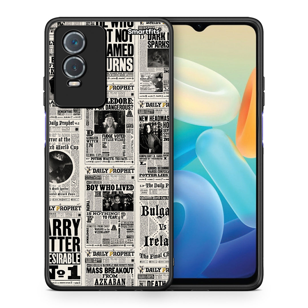 Θήκη Vivo Y76 5G / Y76s / Y74s Harry Paper από τη Smartfits με σχέδιο στο πίσω μέρος και μαύρο περίβλημα | Vivo Y76 5G / Y76s / Y74s Harry Paper case with colorful back and black bezels