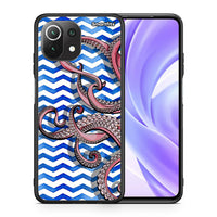 Thumbnail for Θήκη Xiaomi 11 Lite/Mi 11 Lite Chevron Devilfish από τη Smartfits με σχέδιο στο πίσω μέρος και μαύρο περίβλημα | Xiaomi 11 Lite/Mi 11 Lite Chevron Devilfish case with colorful back and black bezels