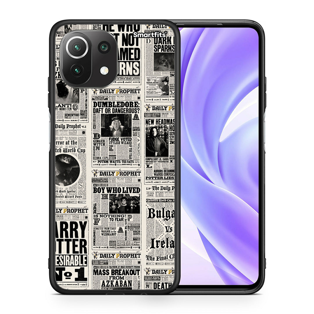 Θήκη Xiaomi 11 Lite/Mi 11 Lite Harry Paper από τη Smartfits με σχέδιο στο πίσω μέρος και μαύρο περίβλημα | Xiaomi 11 Lite/Mi 11 Lite Harry Paper case with colorful back and black bezels