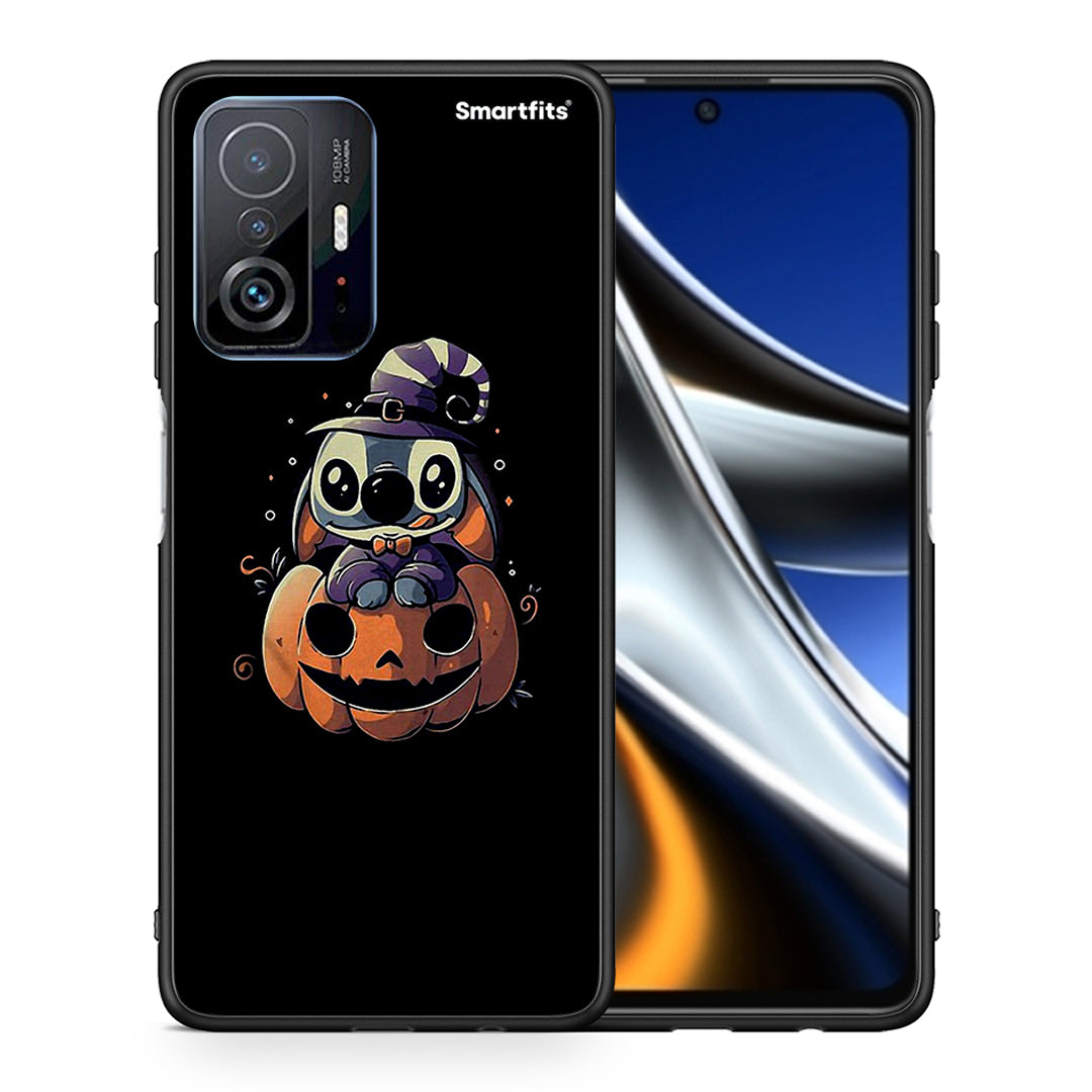 Θήκη Xiaomi 11T/11T Pro Halloween Stitch από τη Smartfits με σχέδιο στο πίσω μέρος και μαύρο περίβλημα | Xiaomi 11T/11T Pro Halloween Stitch case with colorful back and black bezels