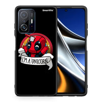 Thumbnail for Θήκη Xiaomi 11T/11T Pro Unicorn Deadpool από τη Smartfits με σχέδιο στο πίσω μέρος και μαύρο περίβλημα | Xiaomi 11T/11T Pro Unicorn Deadpool case with colorful back and black bezels