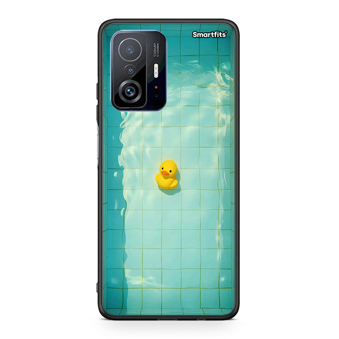 Xiaomi 11T/11T Pro Yellow Duck θήκη από τη Smartfits με σχέδιο στο πίσω μέρος και μαύρο περίβλημα | Smartphone case with colorful back and black bezels by Smartfits