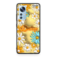 Thumbnail for Xiaomi 12/12X 5G Bubble Daisies θήκη από τη Smartfits με σχέδιο στο πίσω μέρος και μαύρο περίβλημα | Smartphone case with colorful back and black bezels by Smartfits