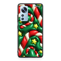 Thumbnail for Xiaomi 12/12X 5G Christmas Bubbles θήκη από τη Smartfits με σχέδιο στο πίσω μέρος και μαύρο περίβλημα | Smartphone case with colorful back and black bezels by Smartfits