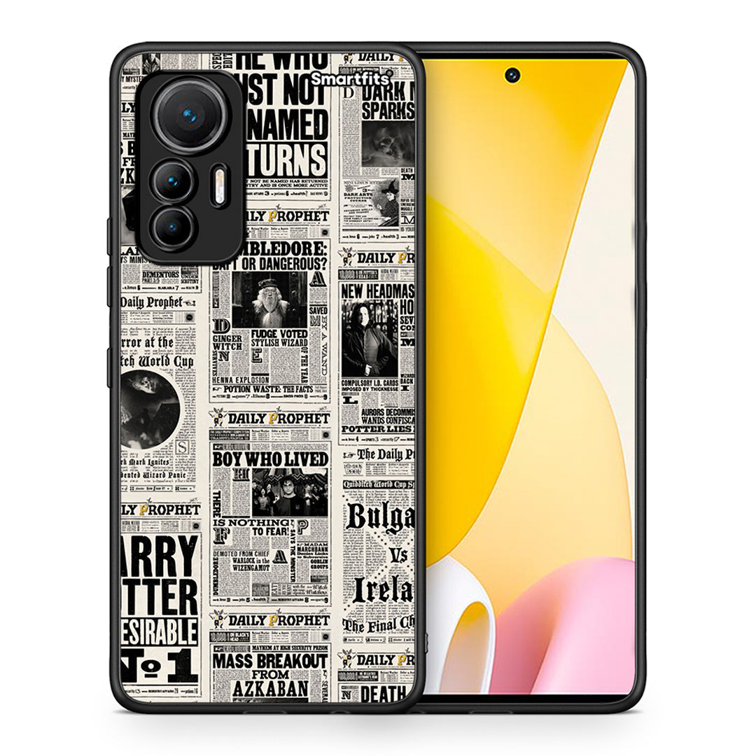 Θήκη Xiaomi 12 Lite 5G Harry Paper από τη Smartfits με σχέδιο στο πίσω μέρος και μαύρο περίβλημα | Xiaomi 12 Lite 5G Harry Paper case with colorful back and black bezels