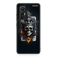 Thumbnail for Xiaomi 12 Lite 5G Skull King Ace θήκη από τη Smartfits με σχέδιο στο πίσω μέρος και μαύρο περίβλημα | Smartphone case with colorful back and black bezels by Smartfits