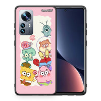 Thumbnail for Θήκη Xiaomi 12 Pro Cute Companion από τη Smartfits με σχέδιο στο πίσω μέρος και μαύρο περίβλημα | Xiaomi 12 Pro Cute Companion case with colorful back and black bezels