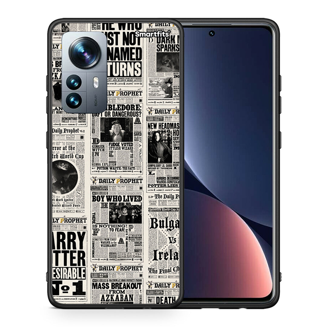 Θήκη Xiaomi 12 Pro Harry Paper από τη Smartfits με σχέδιο στο πίσω μέρος και μαύρο περίβλημα | Xiaomi 12 Pro Harry Paper case with colorful back and black bezels