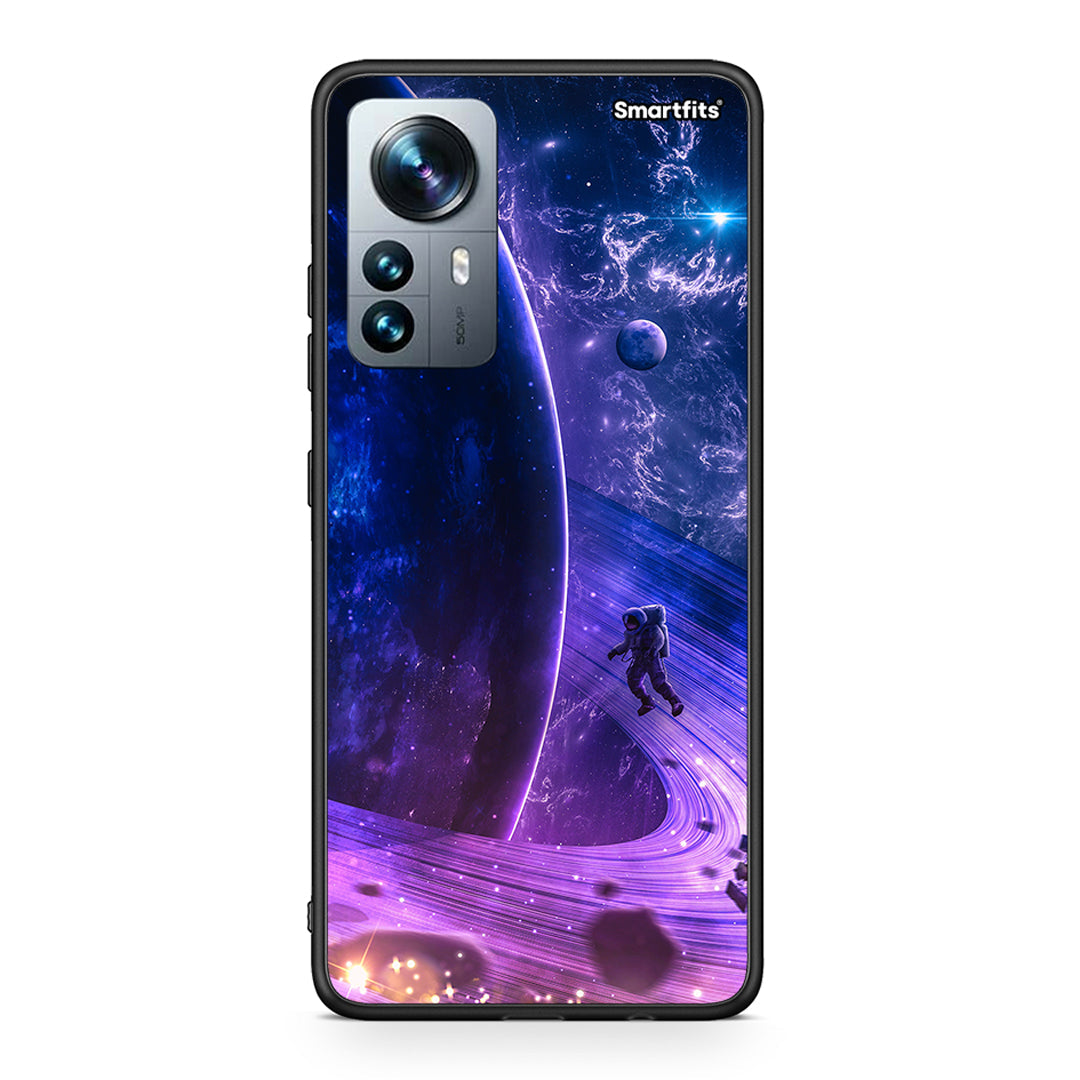 Xiaomi 12 Pro Lost Astronaut θήκη από τη Smartfits με σχέδιο στο πίσω μέρος και μαύρο περίβλημα | Smartphone case with colorful back and black bezels by Smartfits