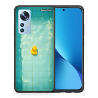 Thumbnail for Θήκη Xiaomi 12/12X 5G Yellow Duck από τη Smartfits με σχέδιο στο πίσω μέρος και μαύρο περίβλημα | Xiaomi 12/12X 5G Yellow Duck case with colorful back and black bezels