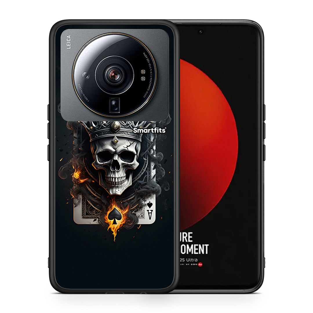 Θήκη Xiaomi 12S Ultra Skull King Ace από τη Smartfits με σχέδιο στο πίσω μέρος και μαύρο περίβλημα | Xiaomi 12S Ultra Skull King Ace case with colorful back and black bezels