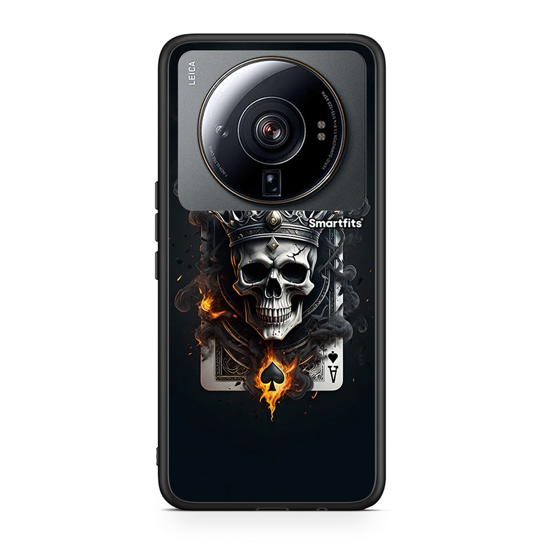 Xiaomi 12S Ultra Skull King Ace θήκη από τη Smartfits με σχέδιο στο πίσω μέρος και μαύρο περίβλημα | Smartphone case with colorful back and black bezels by Smartfits