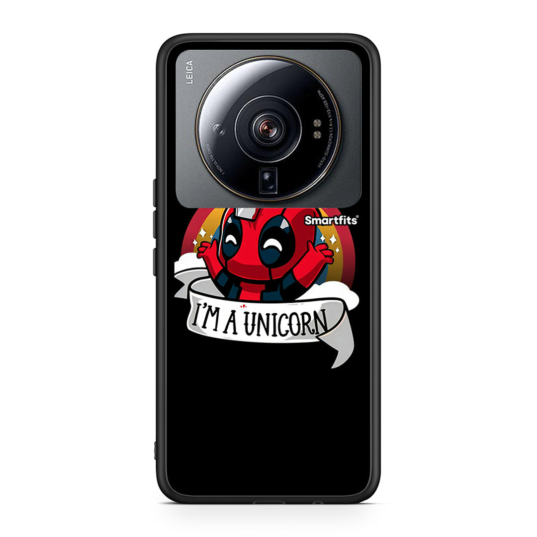 Xiaomi 12S Ultra Unicorn Deadpool θήκη από τη Smartfits με σχέδιο στο πίσω μέρος και μαύρο περίβλημα | Smartphone case with colorful back and black bezels by Smartfits