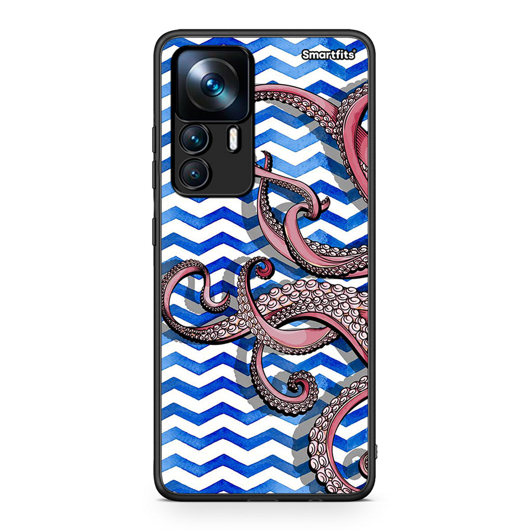 Xiaomi 12T / 12T Pro / K50 Ultra Chevron Devilfish θήκη από τη Smartfits με σχέδιο στο πίσω μέρος και μαύρο περίβλημα | Smartphone case with colorful back and black bezels by Smartfits