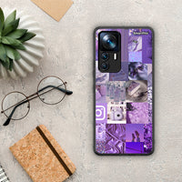 Thumbnail for Purple Aesthetic Collage - Xiaomi 12T / K50 Ultra θήκη