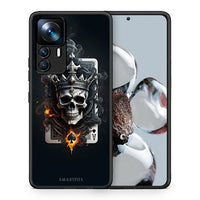 Thumbnail for Θήκη Xiaomi 12T / K50 Ultra Skull King Ace από τη Smartfits με σχέδιο στο πίσω μέρος και μαύρο περίβλημα | Xiaomi 12T / K50 Ultra Skull King Ace case with colorful back and black bezels